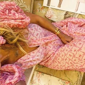 LoveShackFancy Pink Floral Dress